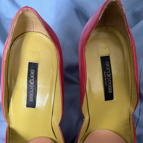 Sergio Rossi Women's Red Courts Stiletto Heels - Picture 6 of 10